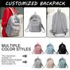 Personalized Preppy Backpack, Travel Backpack, Embroidered Name Tag, Unique Souvenir Gift