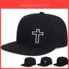 Cross Necklace Baseball Cap With Embroidered Letter Design For Casual Men Women