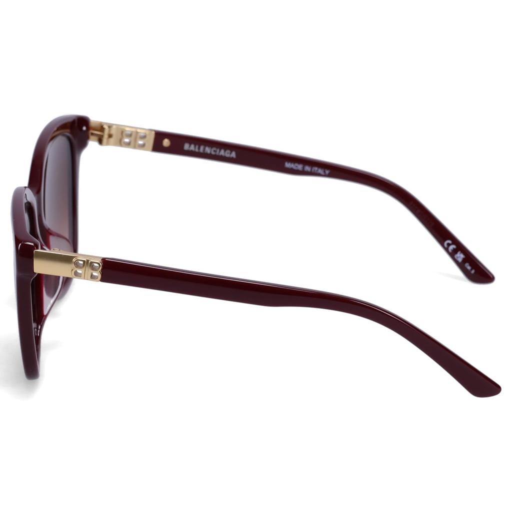Balenciaga Sunglasses for Men and Asian UV Women, Fit, Protection, Burgundy, BB0183SA-004 [Used]