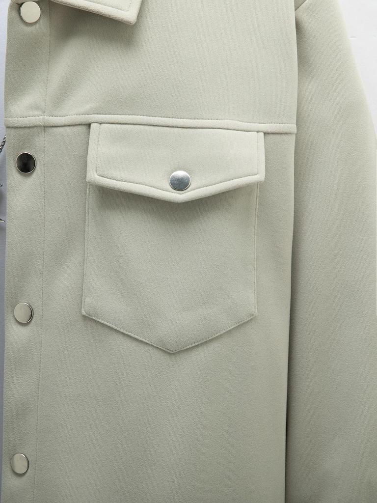 2024 Autumn/Winter Men's Casual Lapel Slim Fit Jacket with Double Pockets