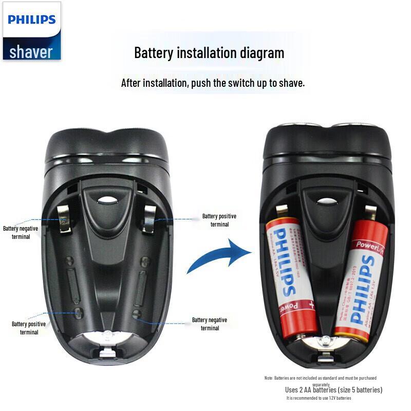 Philips PQ206 Elektrorasierer CN-Stecker (Adapter enthalten)