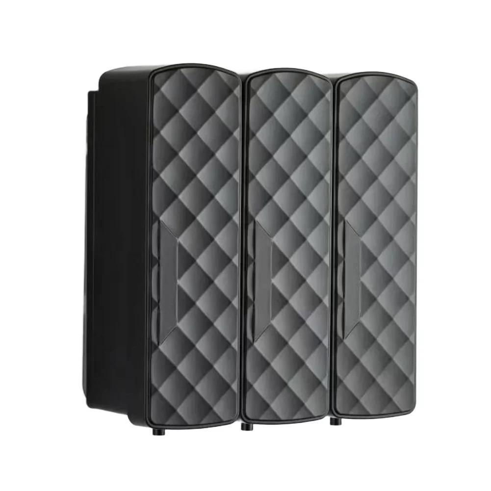 1 STuks Zeepdispenser Voor Badkamer Onderdelen 23*10*7cm 1500ML 3-slaapkamer Diamant Wandmontage Shampoo, Conditioner, Douchekop