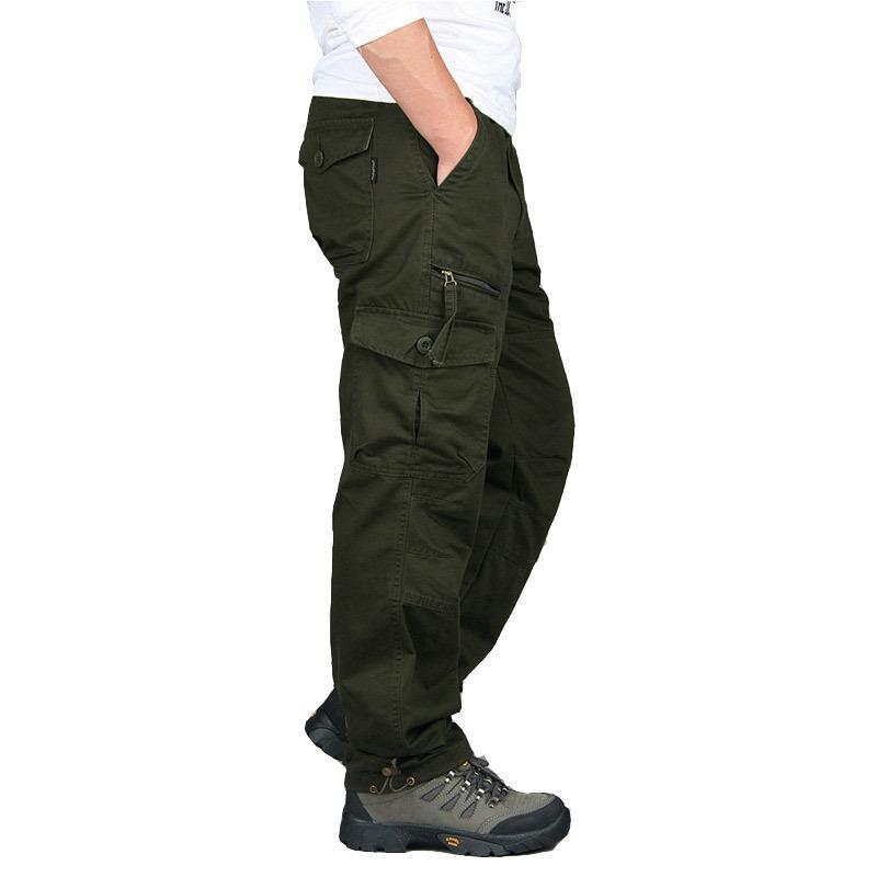 Men's Casual Cargo Pants Workout Joggers Stretch Sweatpants Hiking Tactical Pants with Multi Pockets Outdoor Lightweight Trousers for Men