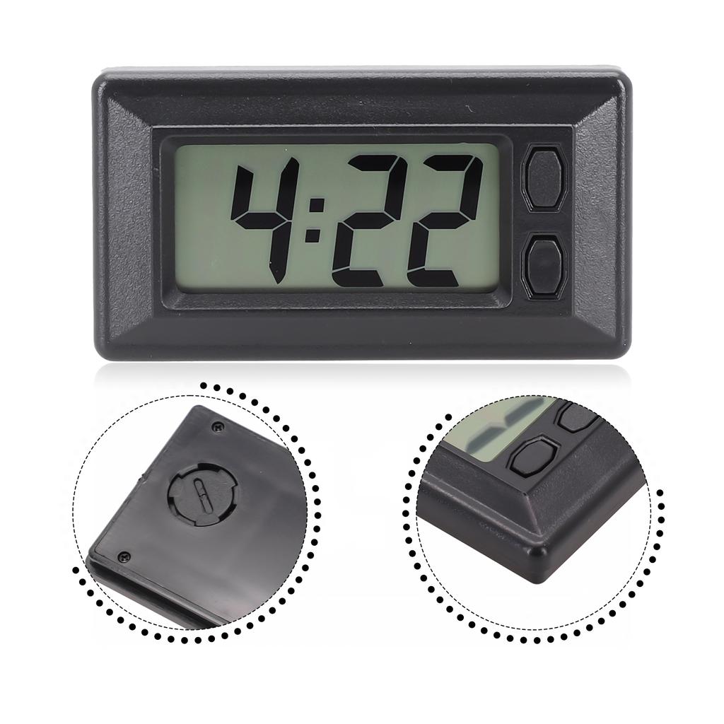 Accessories Car Clock Car Vehicle Dashboard Clock Digital Display LCD Portable Applicable To Most Models High Quality
