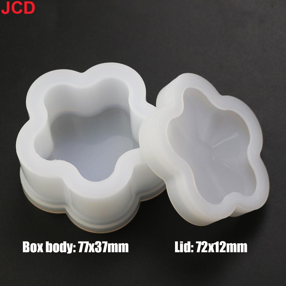 Epoxy Resin Hexagonal Crystal DIY Jewelry Box Silicone Mold Love Heart Storage Box Mold Brush Pot Resin Mold Jewelry Handcrafts
