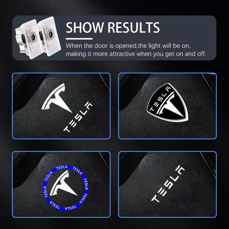 LED Car Door Interior Light Bulbs Decoration Lamp Auto Accessories For Tesla Model 3 Model Y Model S Model X