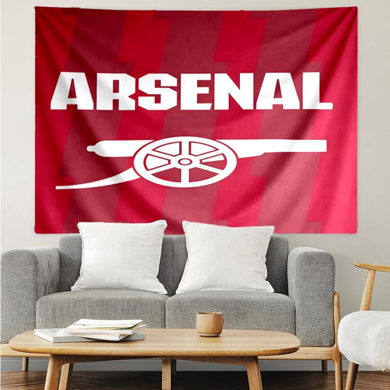 Arsenal Football Club Crest Tapestry Hanging for Bedroom,Livingroom, Playroom,Decor Art Room Wall Tapestry Holiday and Birthday Gifts