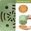2Pcs Planters for Indoor Plants with Drainage Holes and Removable Base,Saucer Modern Decorative for Outdoor Garden Planters