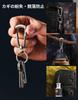 MecArmy CH16 Small Titanium Carabiner with Key Ring, Men's Keychain, Compact, Stylish, High-Quality, Lightweight, Popular, Rust-Resistant, Smart Key,