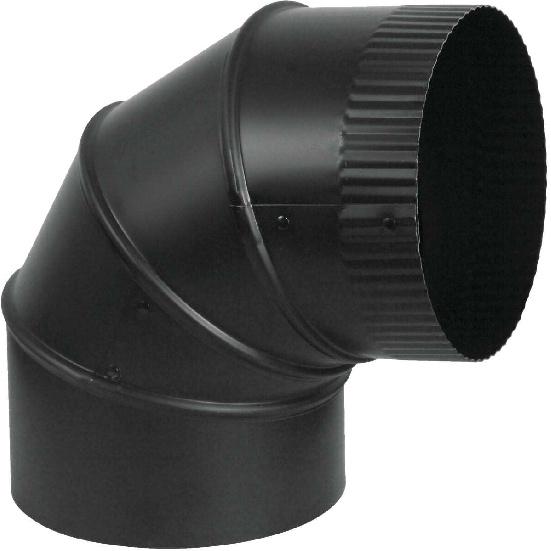 Imperial Manufacturing 3 in. Dia. x 3 in. Dia. Adjustable 90 deg. Steel Stove Pipe Elbow