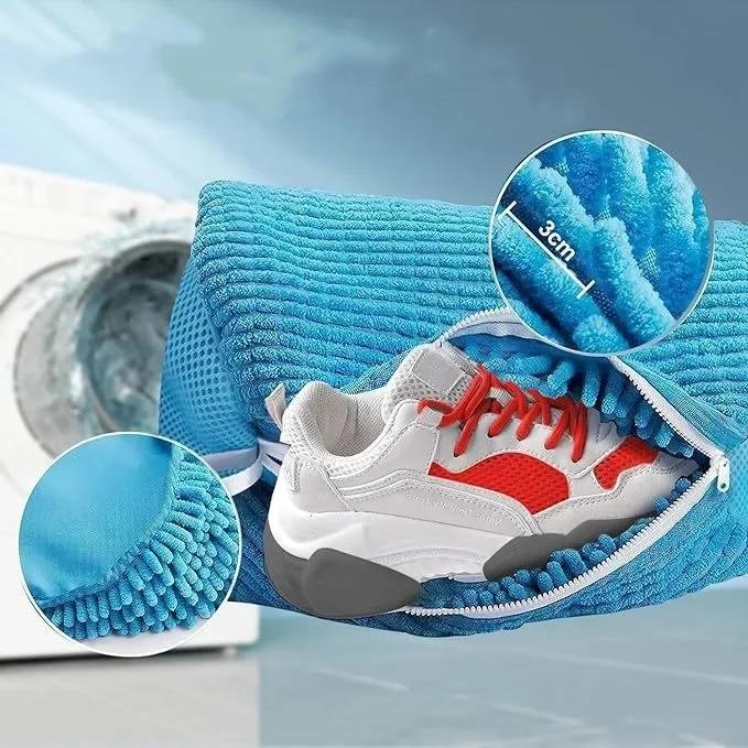 Washing Machine Bag Laundry Bags Shoe-with Zipper Non-Abrasive Washing Machine Shoe Protector Bags for Sneakers Travel Storage