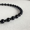 Black Beaded Heart Necklace: Summer Luxury Hip Hop Clavicle Chain