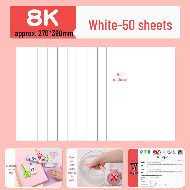 Macaron barevný karton A3/A4 4K/8K Origami papír pro studenty a pop-up knihy