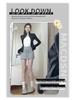 Douyin-Style Grey A-Line High-Waist Sporty Mini Skirt for Women - Summer 2025