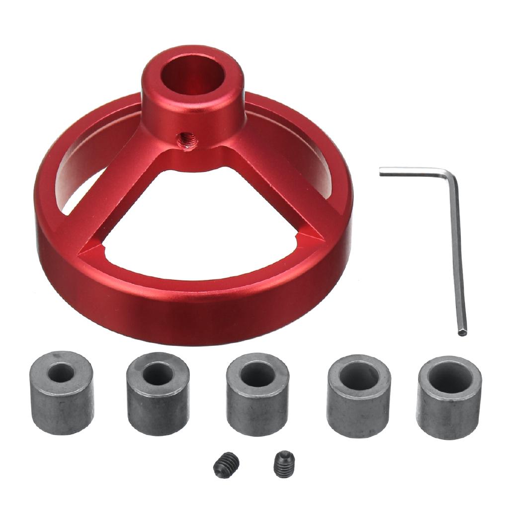 6-10mm Straight Angle Hole Drill Guide Bit Doweling Jig Woodworking Locator 7pcs 80x55mm