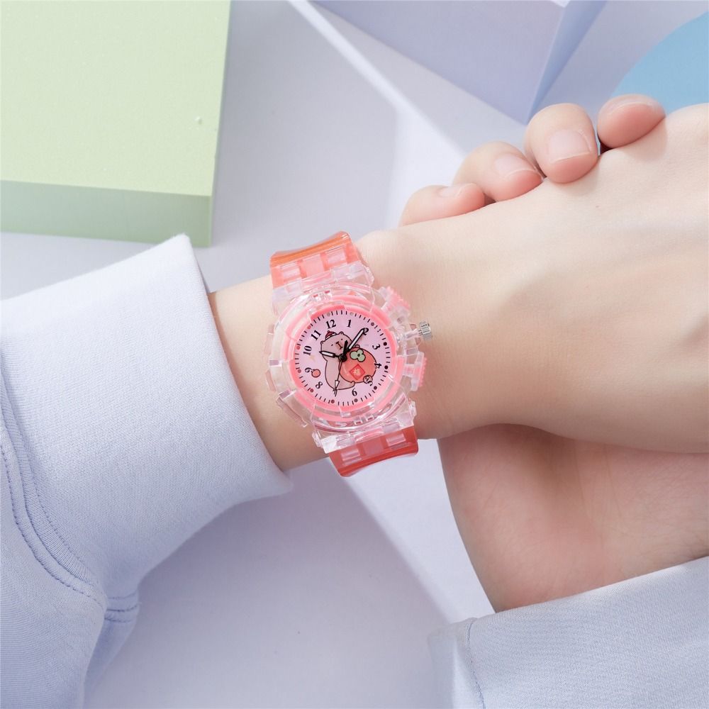Cute Cartoon Digital Pointer Watch Capybara Quartz Watch High Quality Wristwatch  Gift