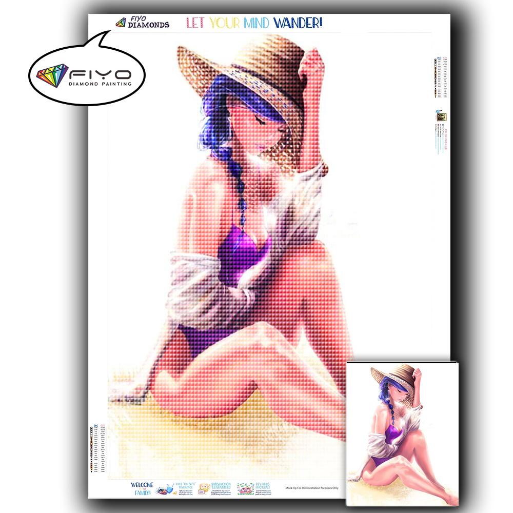Алмазная картина, мультяшная девушка, домашний декор, Алмазная вышивка, портретная картина, мозаика из горного хрусталя, подарок ручной работы Full Square 20X30CM
