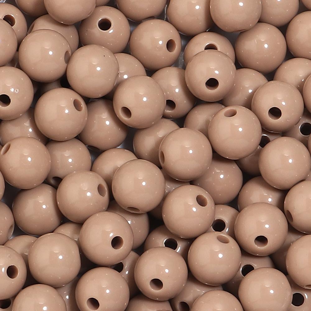 6/8/10/12/14/16/18/20mm Candy Colorful Spacer Beads Round Loose Acrylic Beads For DIY Bracelet Necklace Jewelry Making Wholesale