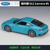 WELLY 1:24 Scale Porsche 911 Carrera 4S - Alloy Die-Cast Model Car, Official Licensed Collector's Display Gift with Detailed Int