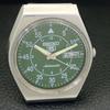 VINTAGE SEIKO 5 AUTOMATIC 6349A JAPAN MENS GREEN COLOR DIAL WATCH A701421-5 R206b-a701421