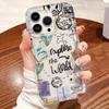 Travel English Apple 13promax Mobile Phone Case iPhone16/15/14 Premium 16plus Airbag 11/12P