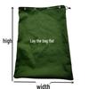 Thickened Large Canvas Bag in Army Green & Black - Jute Woven for Moving, Packing, or Luggage Document