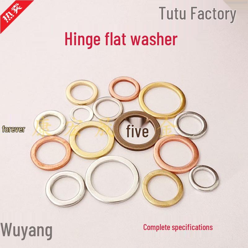 Stainless Steel Anti-theft Hinge Shim with Bearing Screw and Thickened Non-standard Flat Washer 9.8*14*2 Galvanized Flat Washer