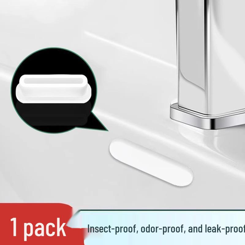 

Silicone Washbasin Overflow Plug - Leak Prevention & Deodorizing Insect Barrier Cover for Household Use