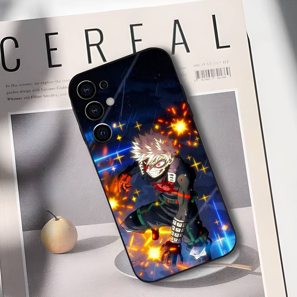 B-Bakugo A-Anime K-Katsuki Phone Case Silicone Soft For Samsung S25,S24,S21,S22,S23,S30,Ultra,S20,Plus,Fe,Lite