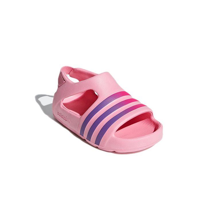 Adidas Originals Adilette Series Comfortable Non-Slip Sports Sandals Low Top Baby Footwear Pink CG6598