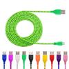 1m 3m 2m Nylon Braided Micro Usb Cable Charger For Android Iphone Phone Mobile