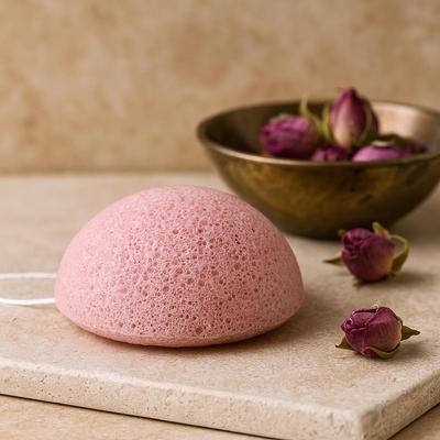 Konjac Face and Body Cleansing Sponge, Rose