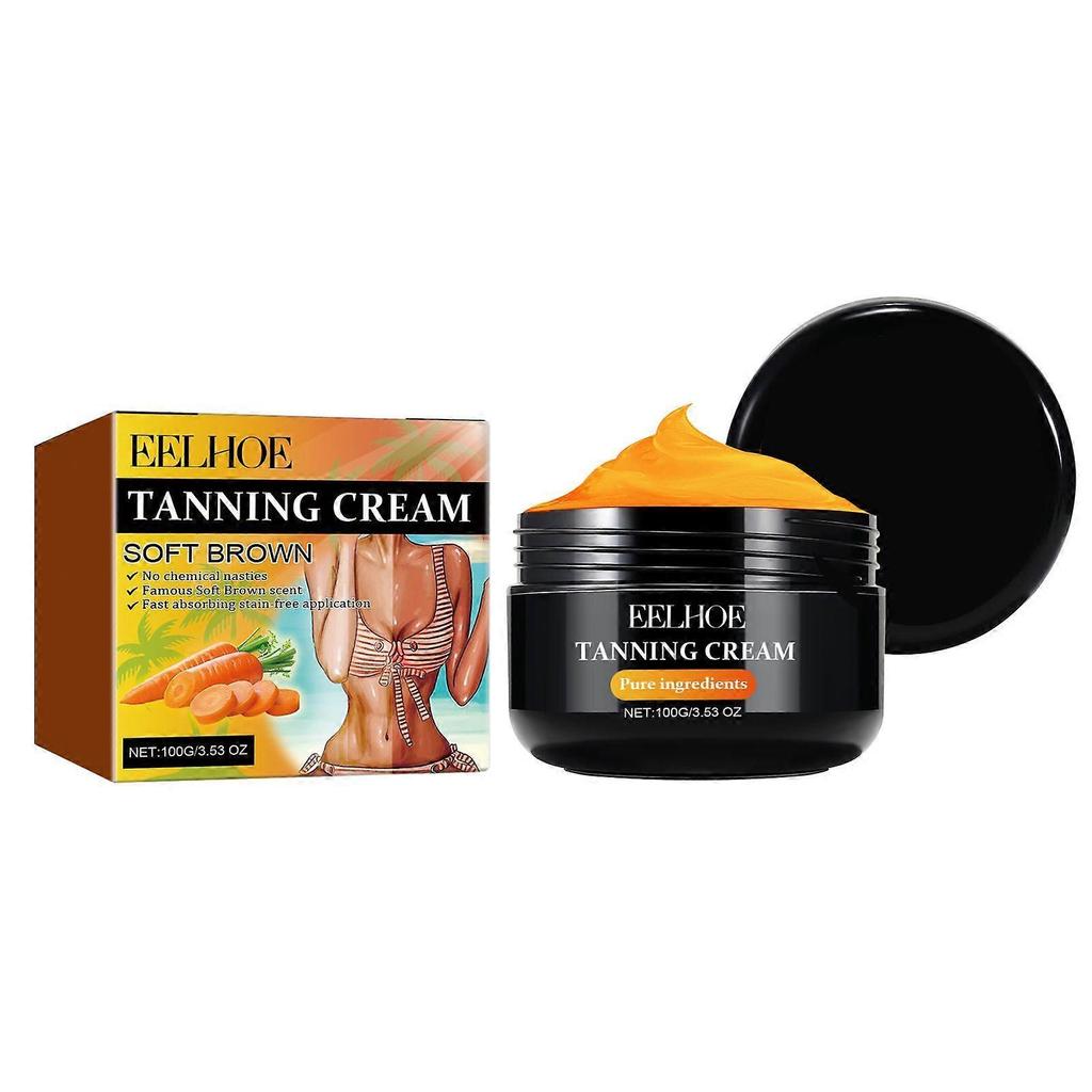 Eelhoe Tanning Cream For Outdoor Beach Sunbathing Helps To Achieve A Tan Of Wheat And Bronze Skin, Moisturizes And Tanns The Skin