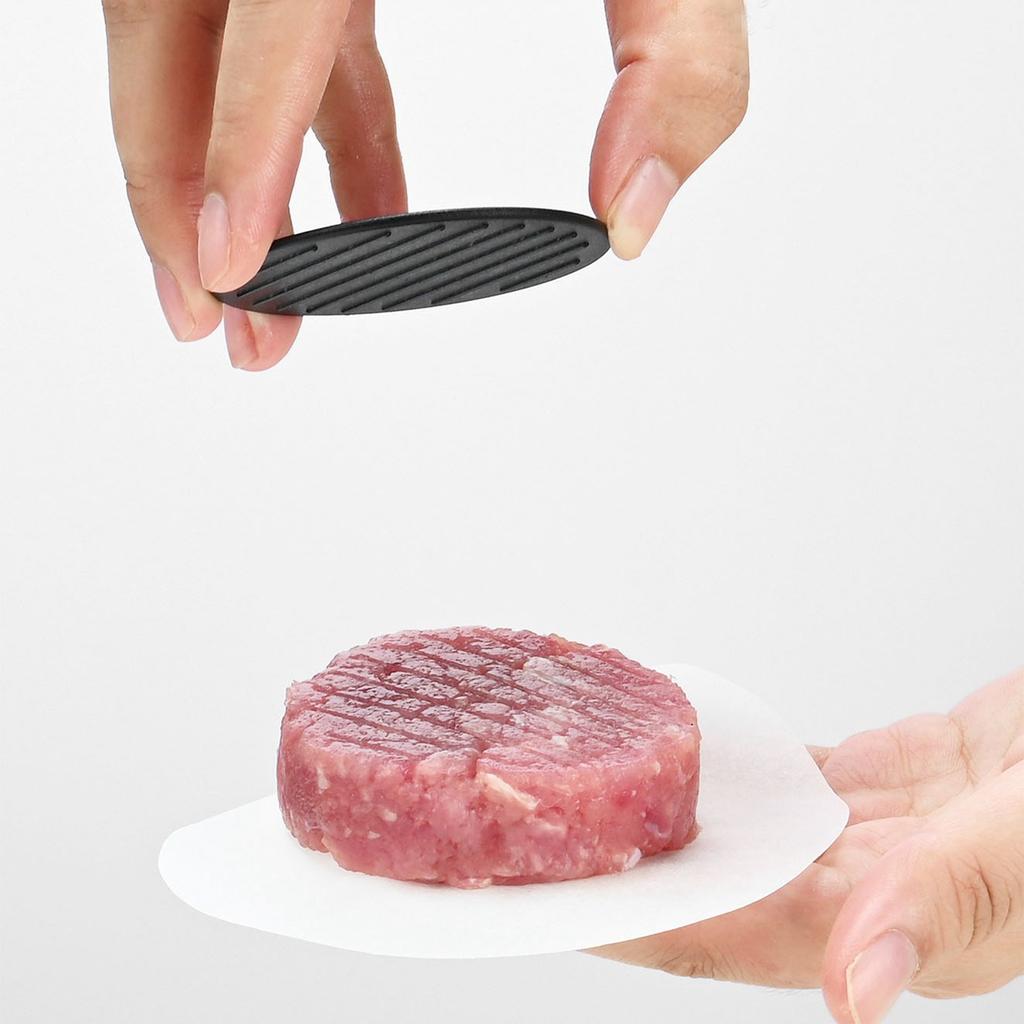 3 in 1 Hamburger Press Easy Release Non Stick Stuffed Burger Press Round Plastic Manual Meat Patty Maker for Kitchen