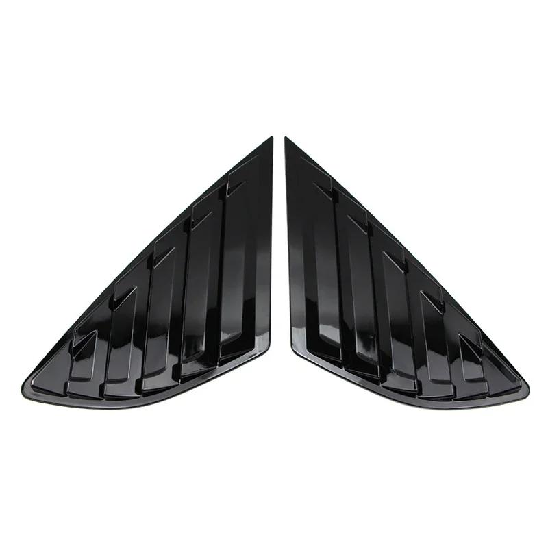 

For Ford Mondeo Fusion 2013 2014 2015 2016 2017 2018 Car Rear Window Louver Shutter Cover Side Vent Blinds Trim Sticker Gloss black