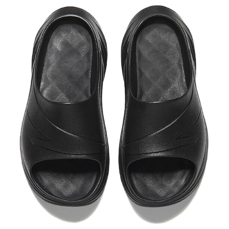 Anta Trendy Comfortable Versatile Totem Slip-Resistant Slide Sandals Women Footwear Black 122538528-1