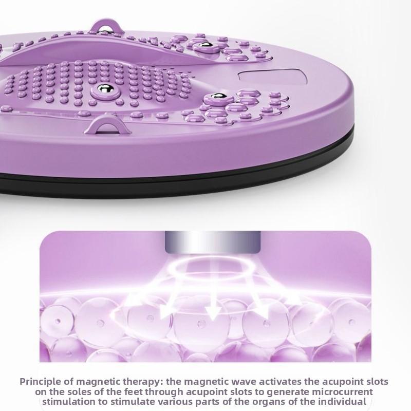 360° Rotating Magnetic Waist Massager – Extra Large Foot Acupressure Disc with Reflexology Nodes for Home Fitness & Relaxation