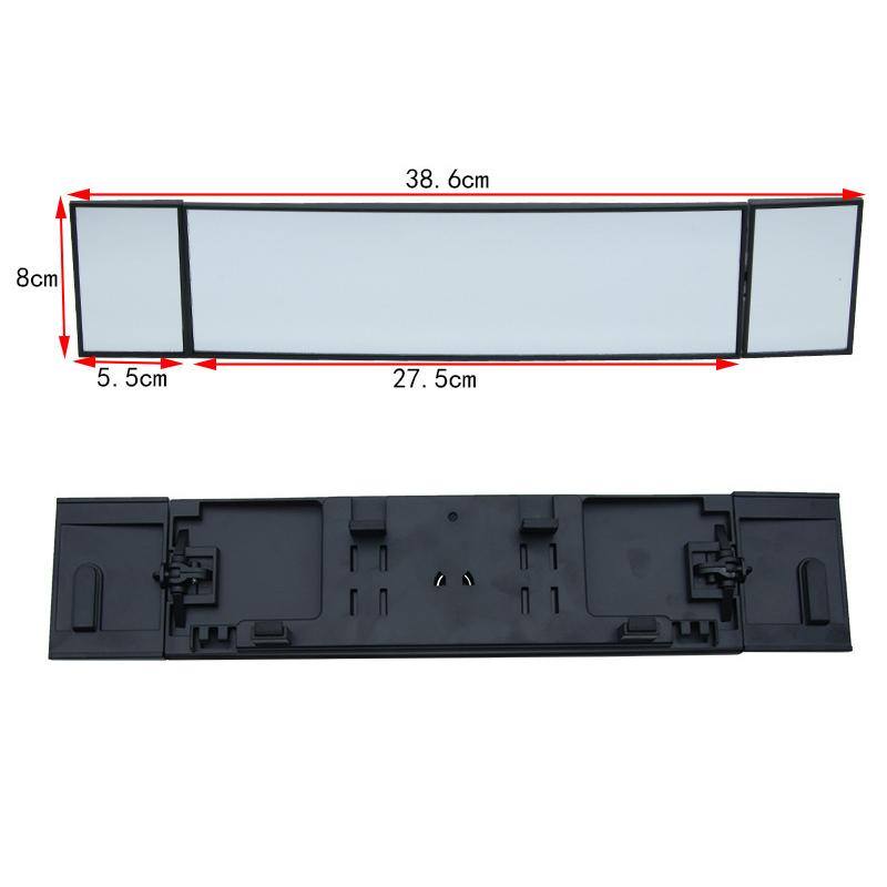 Car Clip On Rear View Mirror Convex Mirror Driving Safety Universal Wide Angle Rear View Mirror Auto Car Interior