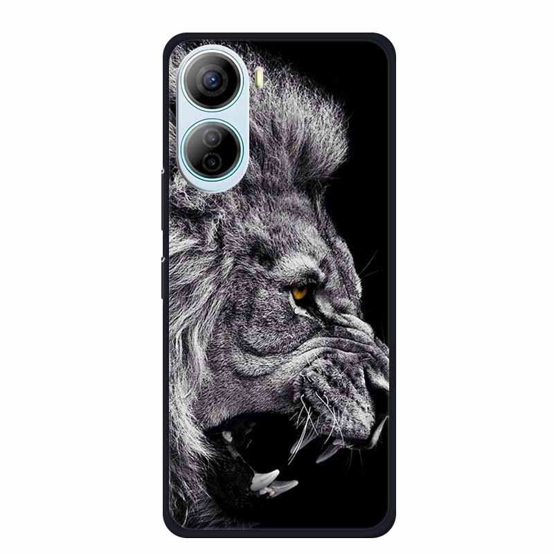 For ZTE Libero 5G IV Case Animals Silicone TPU Back Cover Soft Phone Cases for ZTE LiberoIV 5GA302 Protector Wolf Cool New Shell