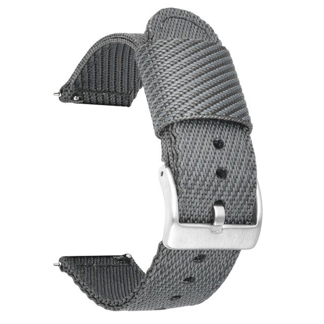 

20 мм 22 мм холщовый нейлоновый спортивный универсальный ремешок для часов с пряжкой-пряжкой, дышащий и износостойкий сменный ремешок для умных часов 20mm