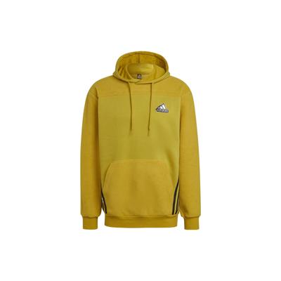 adidas Essentials Fleece Hoodie With Drawstring Men Sweatshirt Yellow HL6903