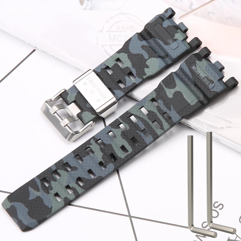 Resin Strap Suitable For Casio GWG-2000 GWG-2040 Men's TPU Sports Waterproof Watch Accessories Wristband Bracelet