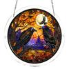 Cattura Sole Puzzle Acrilico, Kit Puzzle Cattura Sole Stile Vetro Colorato di Halloween, Ornamento da Appendere a Finestra Gotico per Casa, Giardino