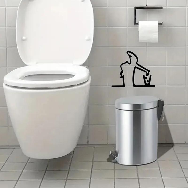 La Linea Line Art Wall Sticker Minimalist Self-Adhesive Waterproof Decal For Walls, Doors, Glass, Cars Home And Car Decoration