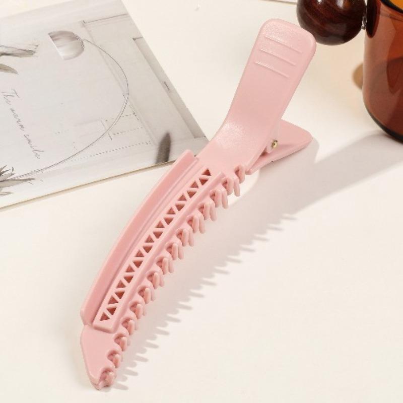 New Simple Hairpin Positioning Clip with Teeth Hairpin Natural Fluffy High Cranial Top Seamless Clip Hair Accessories
