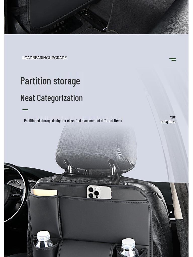 Rücksitz-Organizer mit Taschentuchbox und Aufbewahrungstaschen
