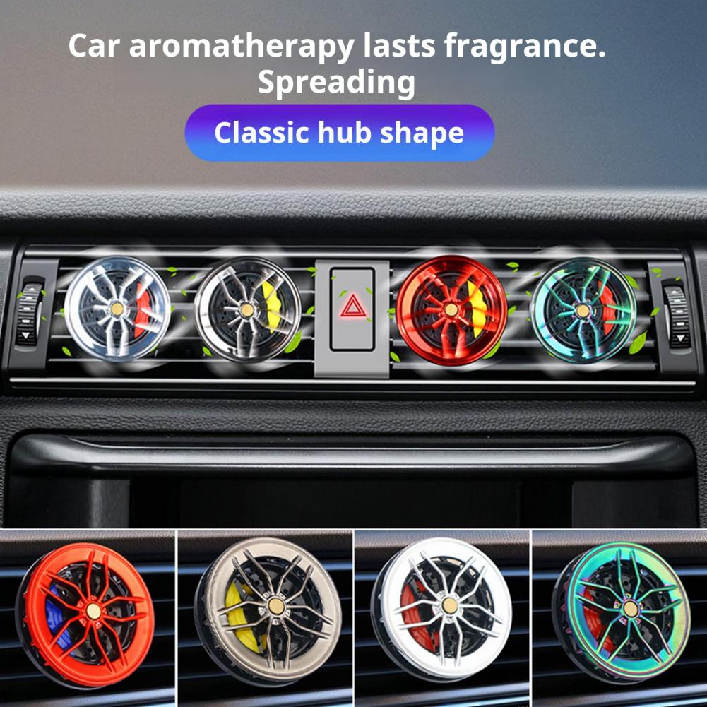 Car Aromatherapy Diffuser Dual Mode Car Air Freshener Hub-rotating Aromatherapy Diffuser For Automotive Perfume Fragrance