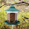 Eichhörnchensichere Vogelhäuschen im Pavillon, sechseckige Form, Futterspender für Wildvögel