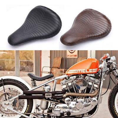 Asiento individual de primavera marrón para motocicleta Harley Road Glide Sportster XL 1200 883 Heritage Softail para Honda Shadow Spirit ACE