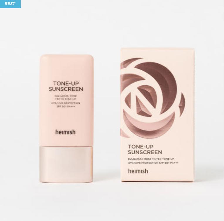 Heimish Bulgarian Rose Tone-Up Sunscreen SPF50+ PA+++ – Brightening UV Base 30ml
